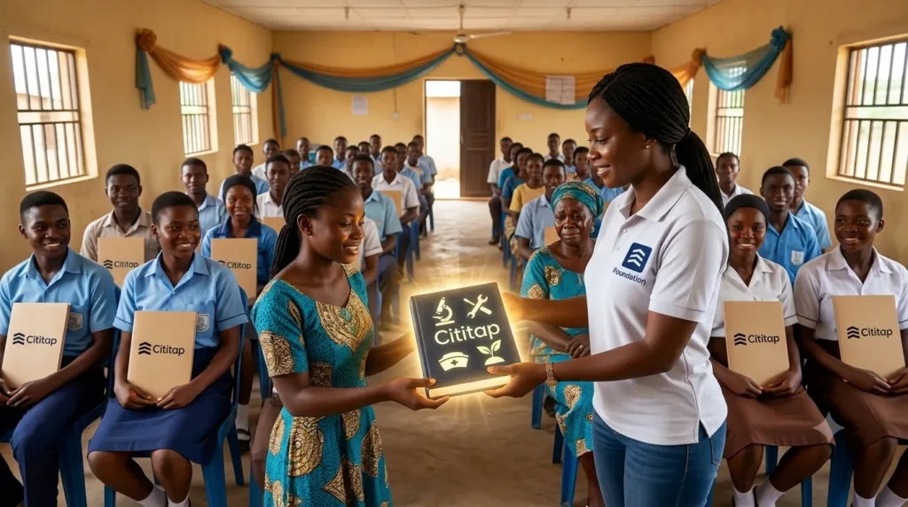 CitiTap Foundation scholarship recipients celebrating their award letters